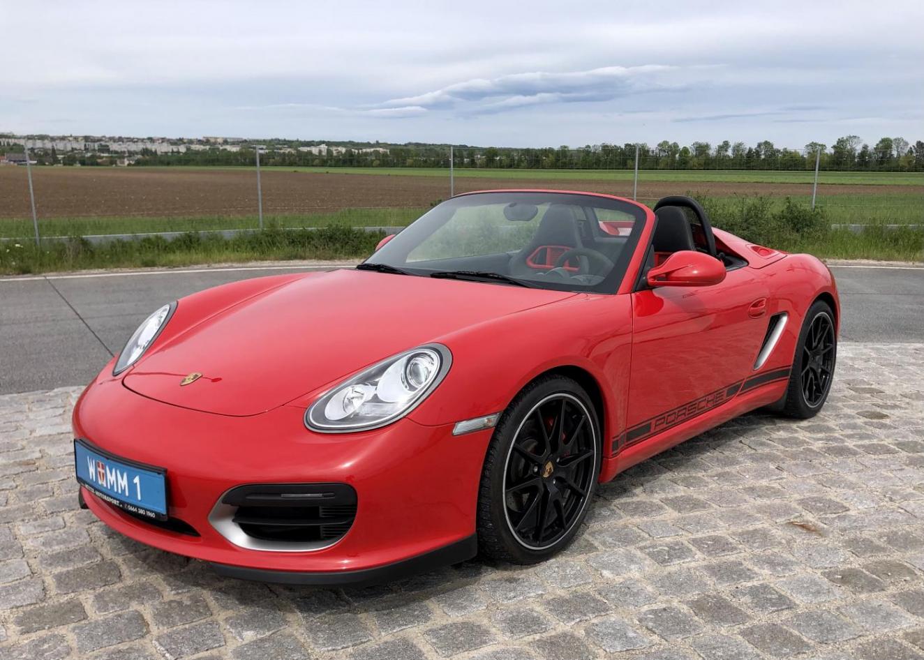 PORSCHE 987 BOXSTER SPYDER 987 3.4 SCHALTER ROT